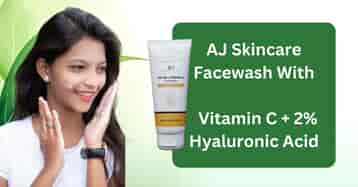 Unlock Brighter, Hydrated Skin with AJ Skincare's Vitamin C + 2% Hyaluronic Acid Facewash